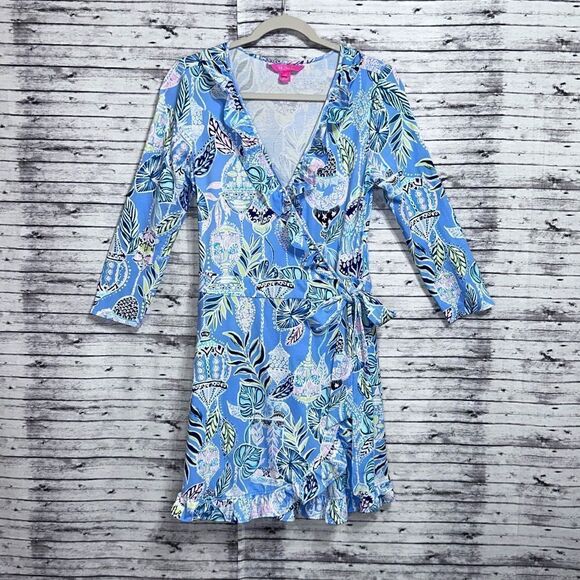 Lilly Pulitzer Jessalynne Romper Lapis Lantern - Picture 3 of 10